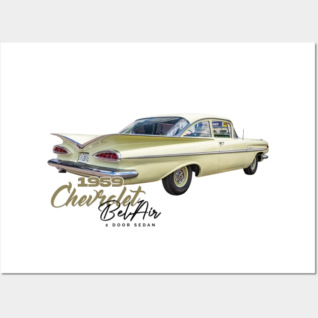 1959 Chevrolet Bel Air 2 Door Sedan Wall Art by Gestalt Imagery